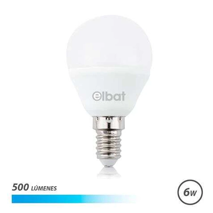 Elbat Bombilla LED G45 - 6W - 500Lm - E14 - Luz Blanca 1