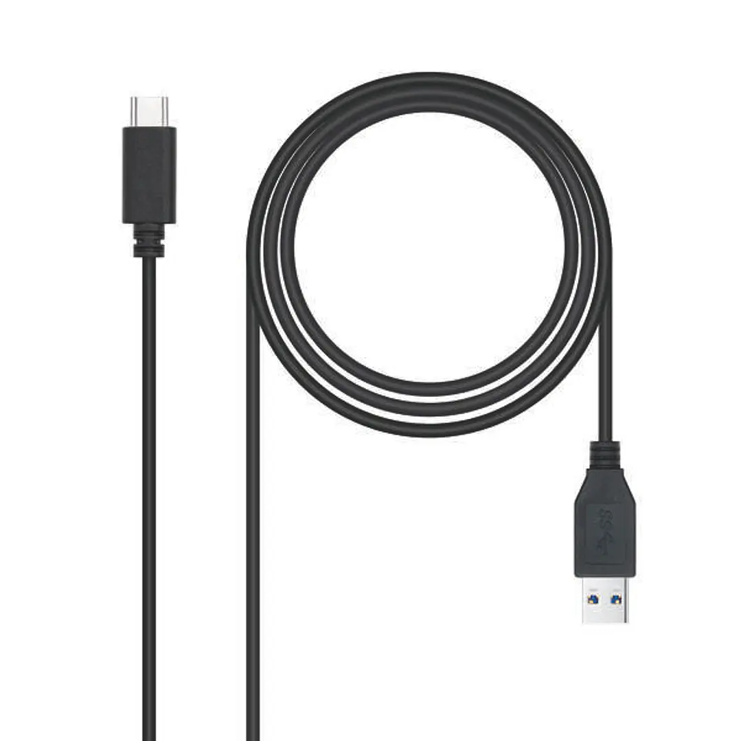 Nanocable Cable USB-C 3.1 Gen 2 10Gbps Macho a USB-A Macho 1m 1