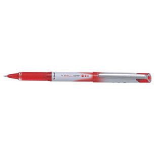 Pilot Boligrafo de Tinta Liquida V Ball Grip 07 - Punta de Bola Conica 0.7mm - Trazo 0.5mm - Grip de Goma - Color Rojo