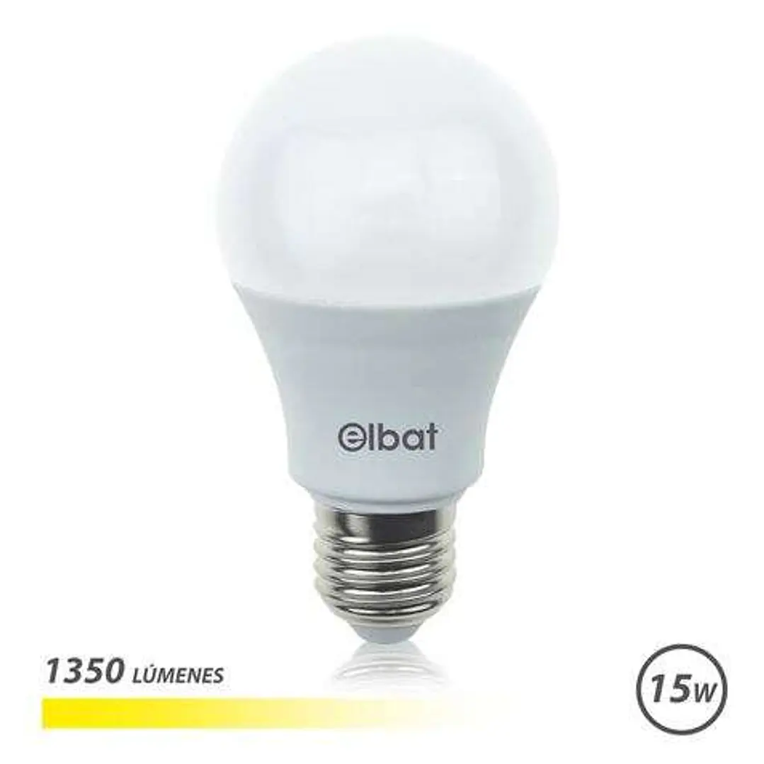 Elbat Bombilla LED A60 15W E27 1350lm - 3000K Luz Calida 1