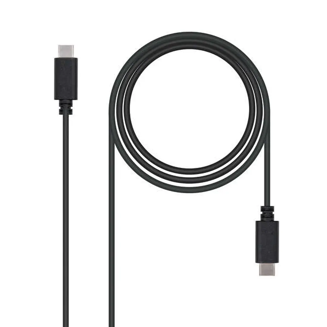 Nanocable Cable USB-C 2.0 Macho a USB-C Macho 1m 1