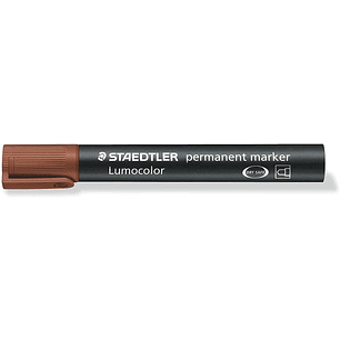Staedtler Lumocolor 352 Rotulador Permanente - Punta Redonda - Trazo 2mm Aprox - Capuchon con Clip - Secado Rapido - Color Marron