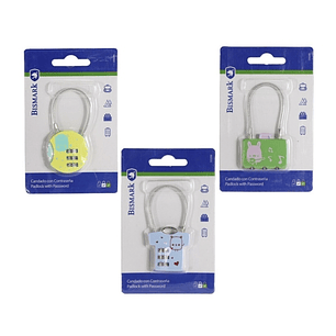 Bismark Candado de Combinacion - 3 Diseños Diferentes