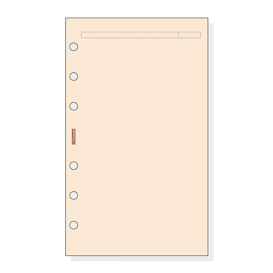 Finocam R443 Recambio para Agendas Open - Liso - Formato 400 - 91x5x152mm - Color Crema 1