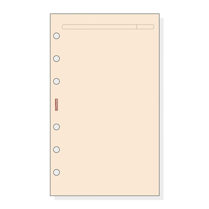Finocam R443 Recambio para Agendas Open - Liso - Formato 400 - 91x5x152mm - Color Crema 1