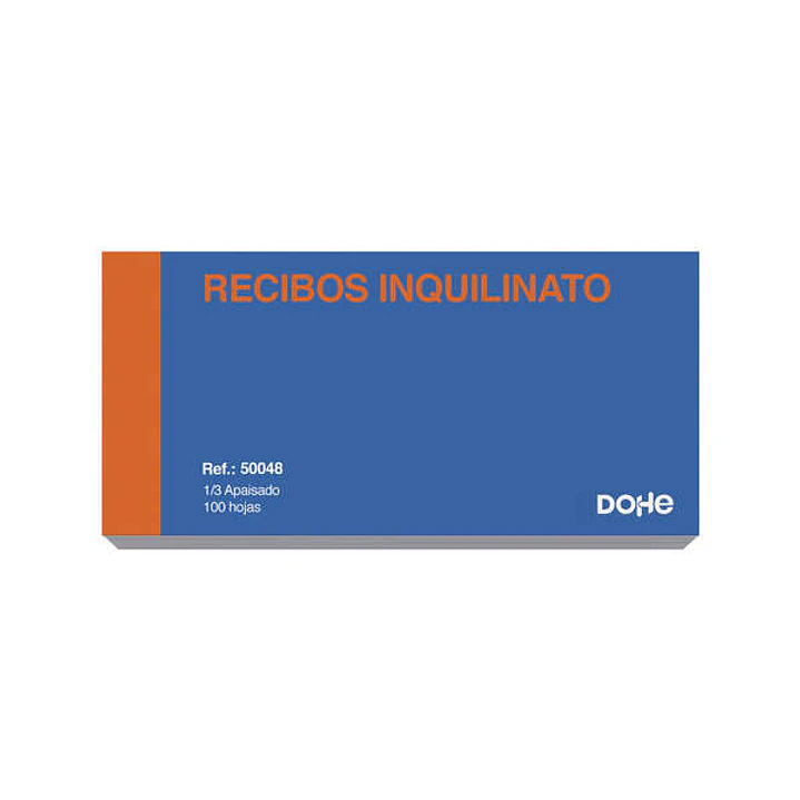 Dohe Talonarios Preimpresos a Dos Tintas - 100 Hojas - Tercio Apaisado - Sencillo 1