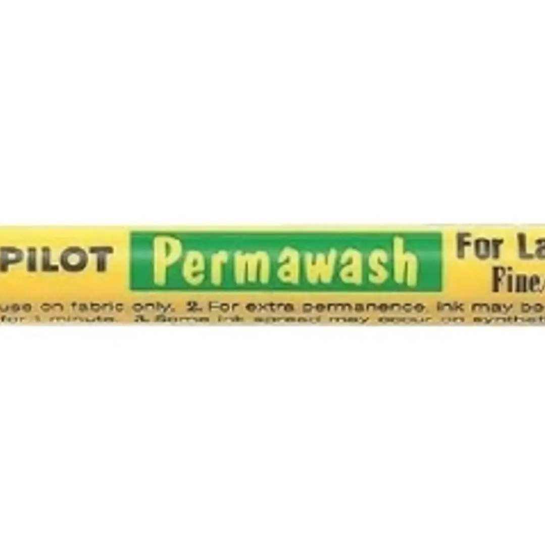 Pilot Permawash Rotulador Permanente para Textil - Punta de 2mm - Color Negro 1