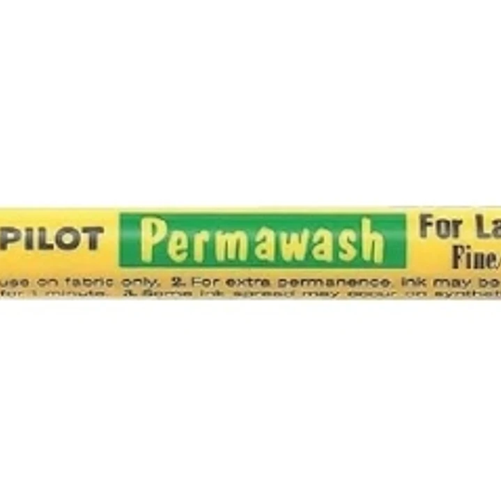 Pilot Permawash Rotulador Permanente para Textil - Punta de 2mm - Color Negro 1