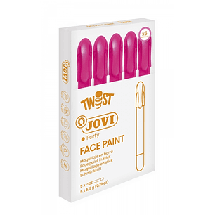Jovi Twist Stick de Pintura de Cara - Hipoalergenico - Base Agua - Facil Aplicacion - Gran Cobertura - Seca Rapido - Facil de Retirar - sin Parabenos 