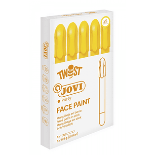 Jovi Twist Stick de Pintura de Cara - Hipoalergenico - Base Agua - Facil Aplicacion - Gran Cobertura - Seca Rapido - Facil de Retirar - sin Parabenos 