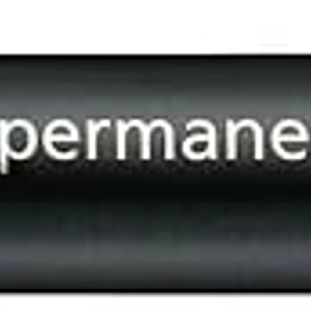 Staedtler Lumocolor 350 Rotulador Permanente - Punta Biselada 2-5mm aprox. - Tinta Base de Alcohol - Secado Rapido - Color Negro 1