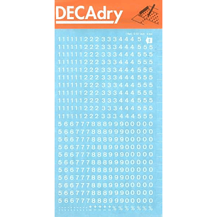 Apli Numeros Transferibles - 4mm - Facil Aplicacion - 420 Caracteres - Blanco