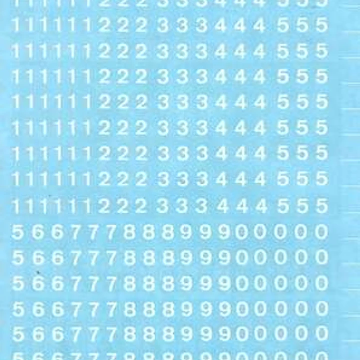 Apli Numeros Transferibles - 4mm - Facil Aplicacion - 420 Caracteres - Blanco 1