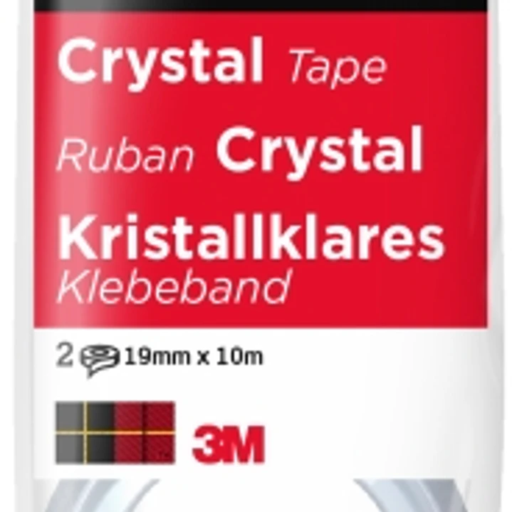 Scotch Crystal Pack de 2 Cintas Adhesivas Invisible 19mm x 10m - Supertransparente 1