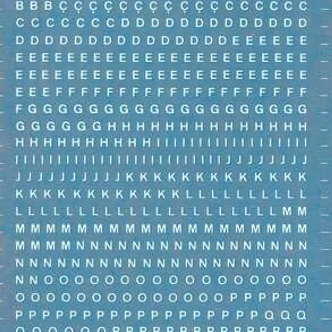 Apli Letras Transferibles Blancas 2.5mm - 730 Caracteres - Facil Aplicacion y Gran Adherencia - Versatil para Diferentes Superficies - Blanco 1