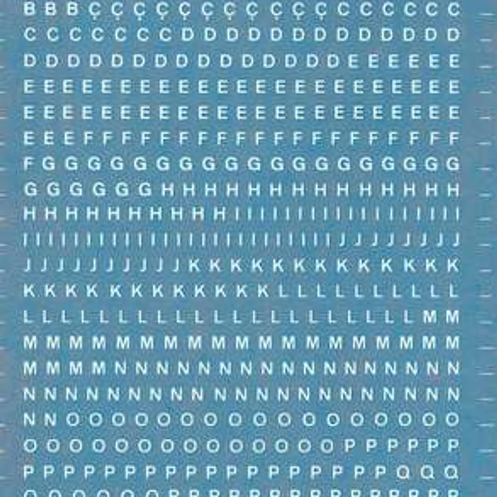 Apli Letras Transferibles Blancas 2.5mm - 730 Caracteres - Facil Aplicacion y Gran Adherencia - Versatil para Diferentes Superficies - Blanco 1