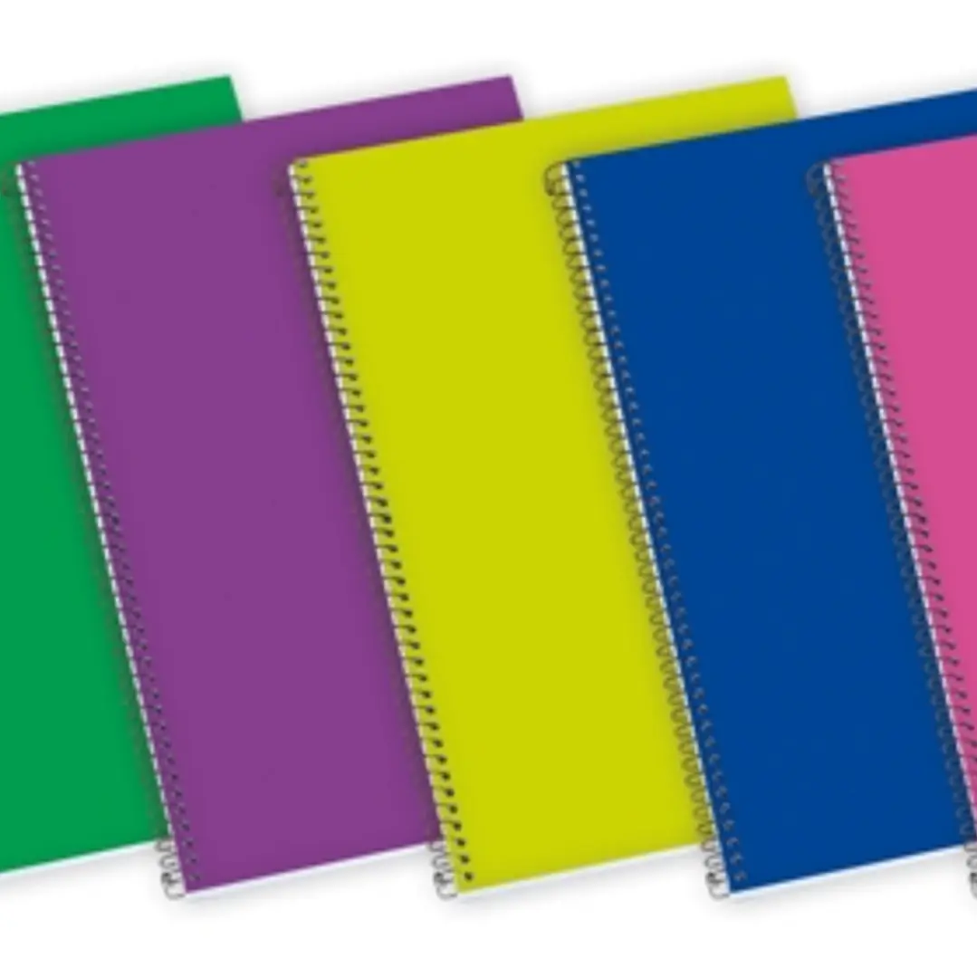Enri Status Fº Tapa Extradura Cuaderno Espiral 4x4 - Tapa Dura Resistente - Cuaderno con Margen - 100 Hojas de Alta Calidad - Colores Surtidos 1