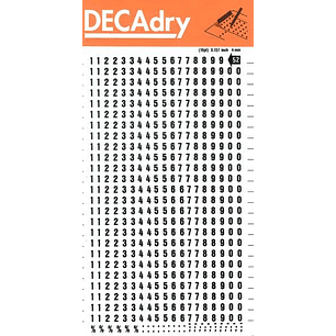 Apli Numeros Transferibles - 4mm - Facil Aplicacion - Negros Intensos - 528 Caracteres - Negro