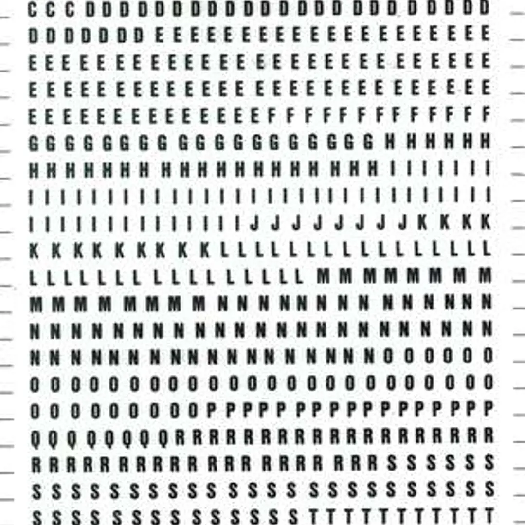 Apli Letras y Numeros Transferibles - 3mm - 888 Caracteres - Negros 1