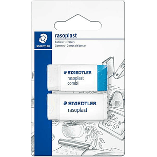 Staedtler Pack de 1 Goma de Borrar 526 Rasoplast Combi + 1 Goma de Borrar 526 Rasoplast