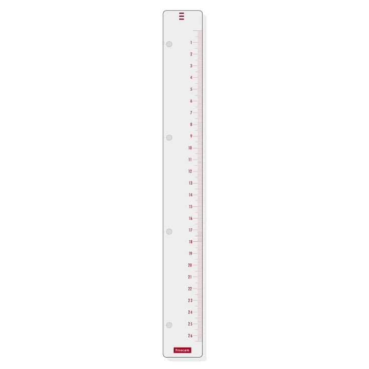 Finocam R4060 Regla para Agendas Open - Formato A4 - 50x297mm - Color Blanco 1