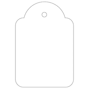 Apli Etiquetas Colgantes Blancas 36 x 53mm 100 U.