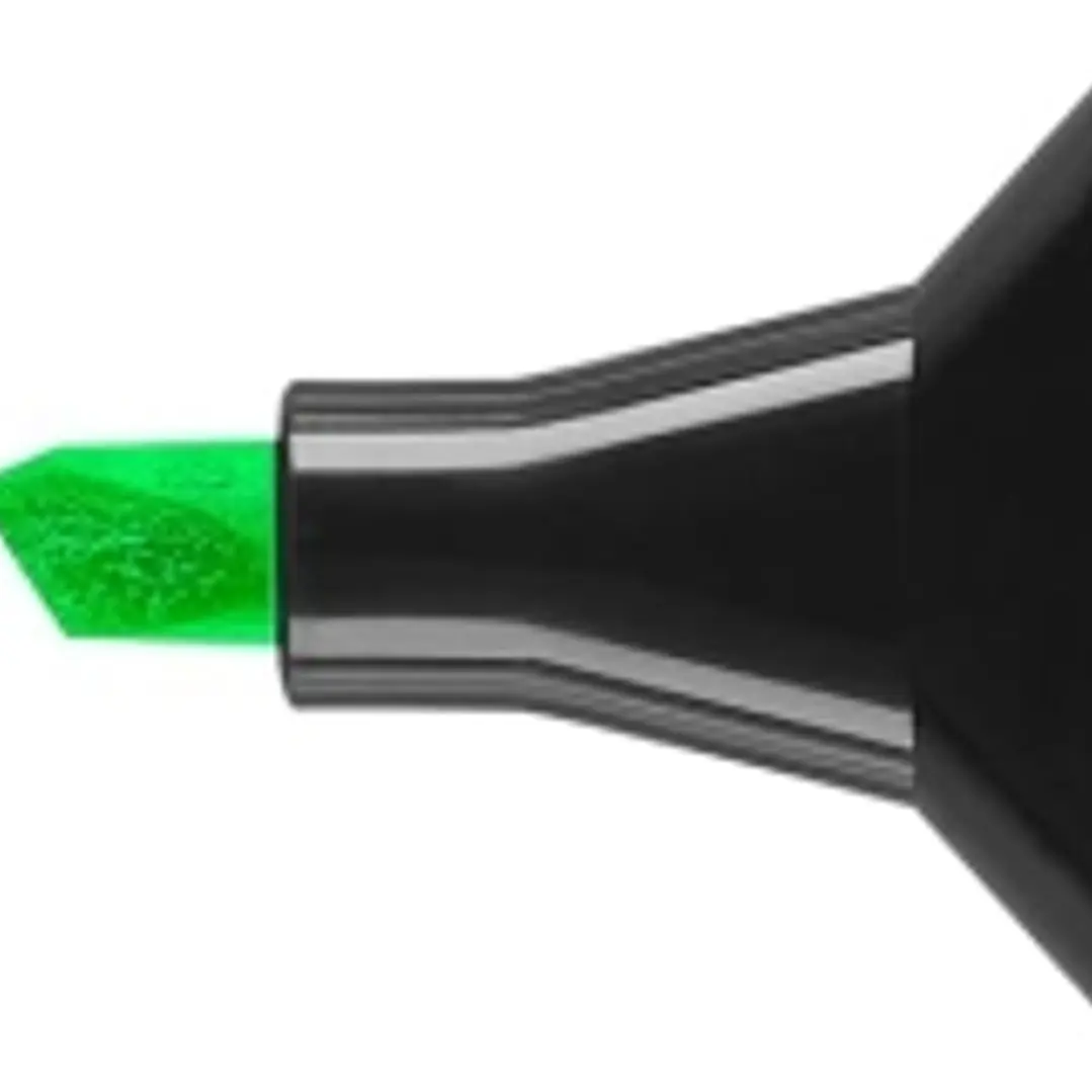 Faber-Castell TXTLNR Marcador Fluorescente - Punta Biselada - Trazo entre 1, 2 y 5 mm - Tinta con Base de Agua - Color Verde 1