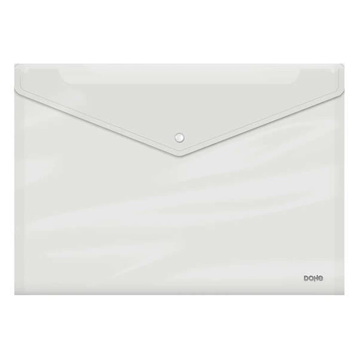 Dohe Sobre Portadocumentos A3 - Cierre de Broche - Polipropileno Cristal Transparente 150 Micras - Transparente 1