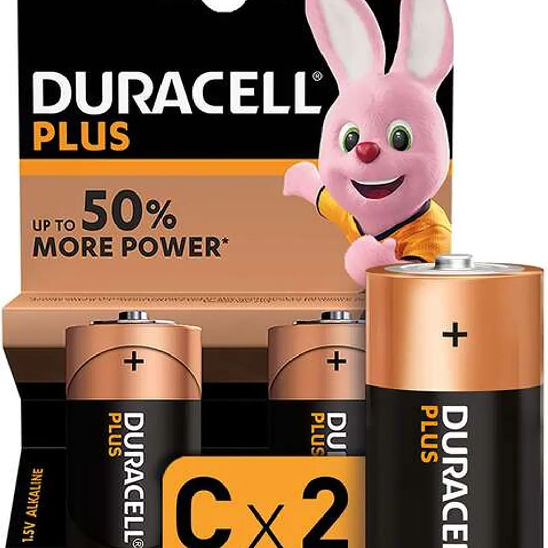 Duracell Pilas Alcalinas C Plus LR14 1.5V - 2 Unidades 1