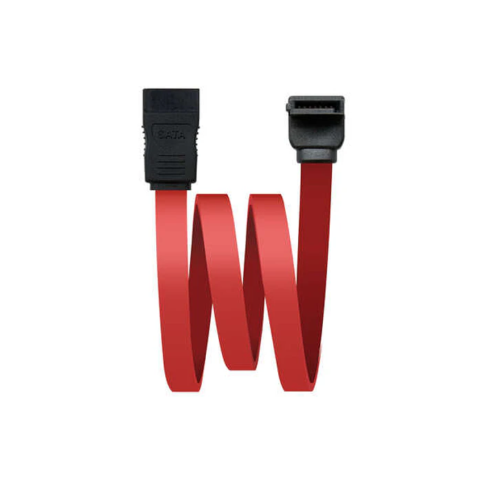 Nanocable Cable Datos SATA Acodado OEM 0.50m - Color Rojo 1