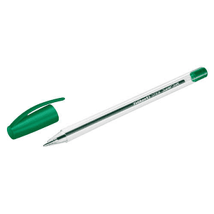 Pelikan Stick Super Soft Boligrafo Trazo 1mm - Tinta Super Fluida - Empuñadura Triangular - Color Verde
