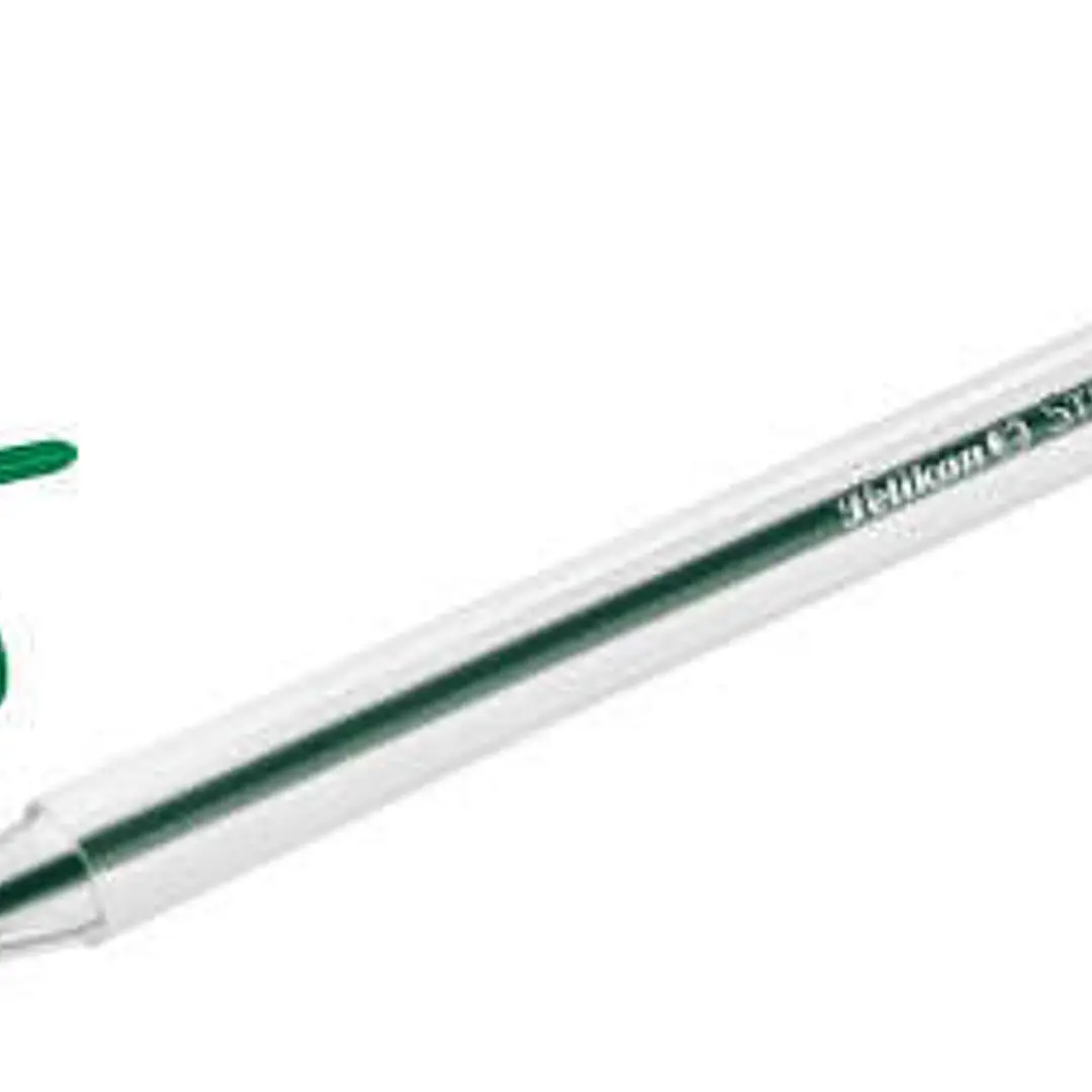 Pelikan Stick Super Soft Boligrafo Trazo 1mm - Tinta Super Fluida - Empuñadura Triangular - Color Verde 1