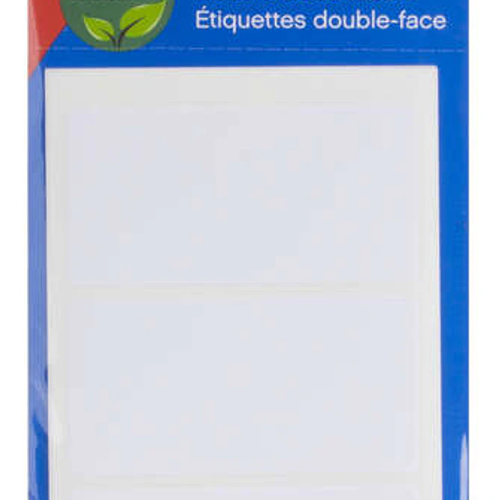 Apli Etiquetas Doble Frontal Blancas 34.0 x 67.0mm 1