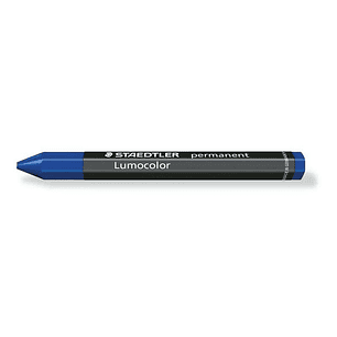 Staedtler Lumocolor Permanent Omnigraph 236 Cera Permanente Hexagonal - Resistente al Agua - Diametro 12mm Aprox - Color Azul
