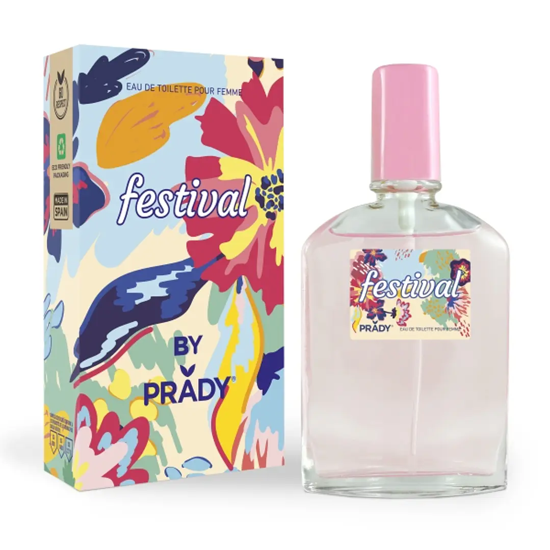 Prady Colonia de Mujer Festival - Frasco de 90 ml - Spray Pulverizador 1