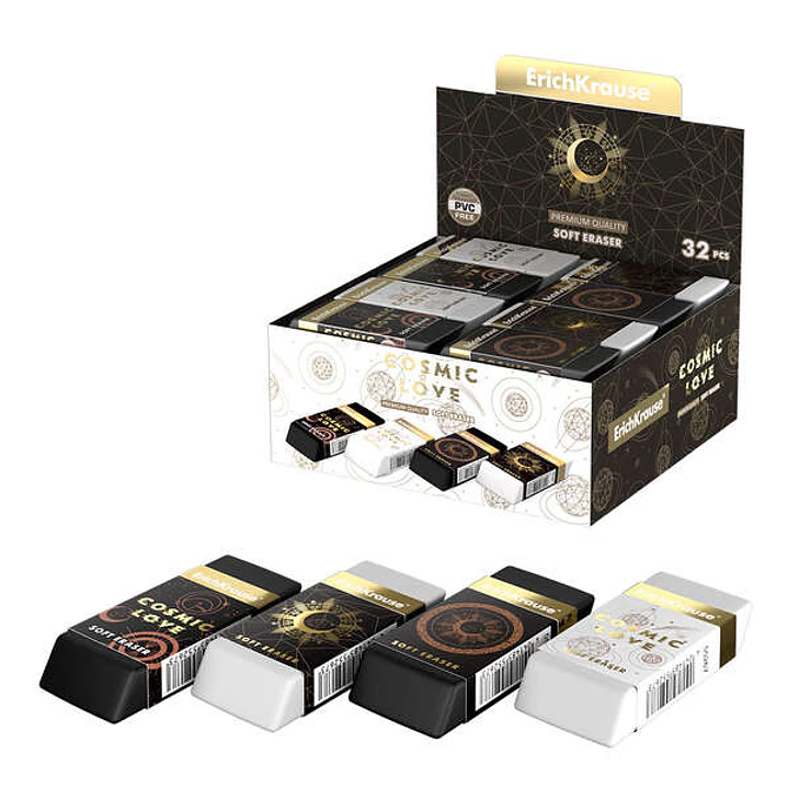 Erichkrause Magic Sky - Goma de Borrar de Alta Calidad - Diseño Magico y Colorido - Color Azul 1