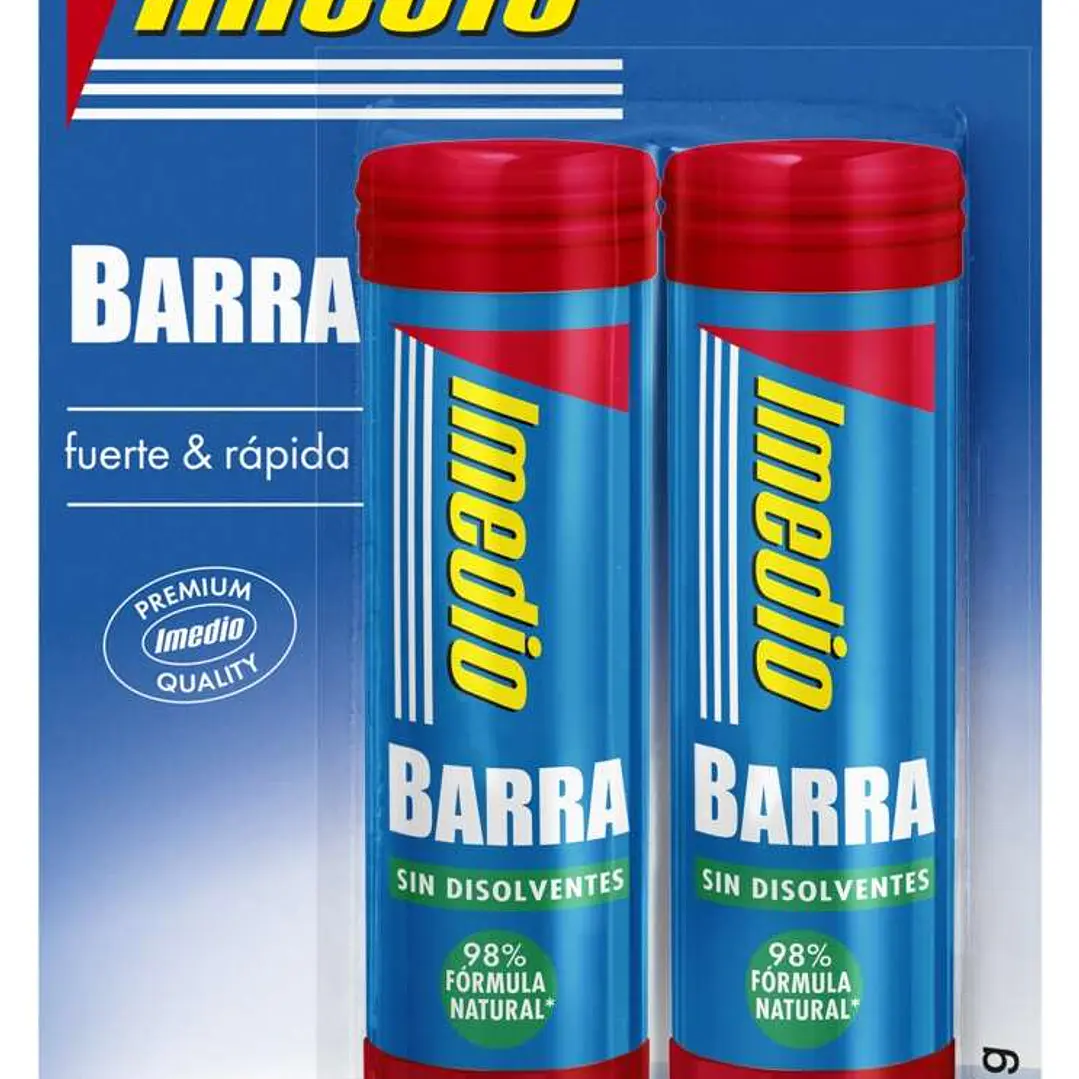 Imedio Pack de 2 Barras de Pegamento de 21grs - Sin Disolventes - Lavable - Apto para Uso Escolar 1