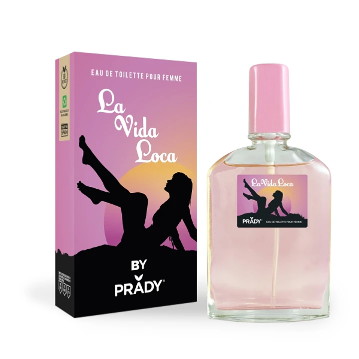 Prady Colonia de Mujer La Vida Loca - Frasco de 90 ml - Spray Pulverizador 1