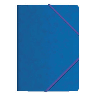 Dohe Carpetas de Gomas con Tres Solapas - Tamaño Folio - Fabricadas en Cartulina de Primera Calidad - Plastificadas - Cierre de Gomas Planas