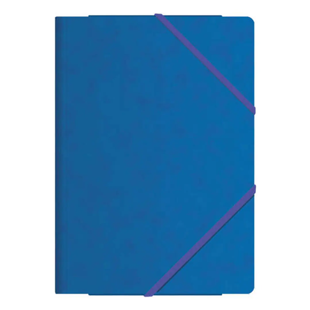 Dohe Carpetas de Gomas con Tres Solapas - Tamaño Folio - Fabricadas en Cartulina de Primera Calidad - Plastificadas - Cierre de Gomas Planas 1