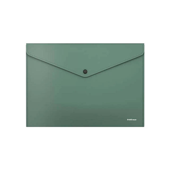 Erichkrause Fizzy Classic Sobre Portadocumentos A4 - Fabricado en Plastico Opaco - Textura Rugosa - Color Verde 1