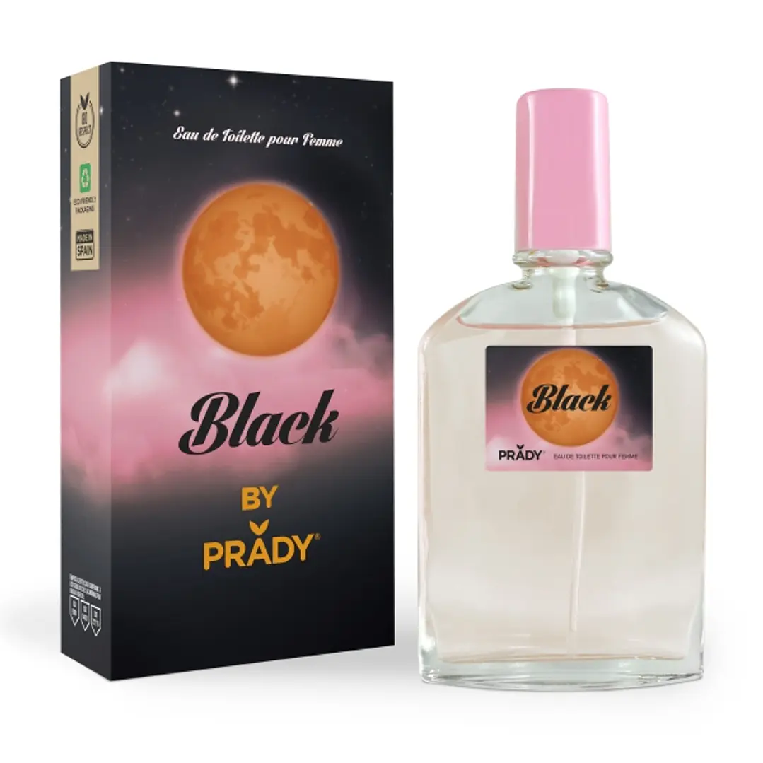 Prady Colonia de Mujer Black - Frasco de 90 ml - Spray Pulverizador 1