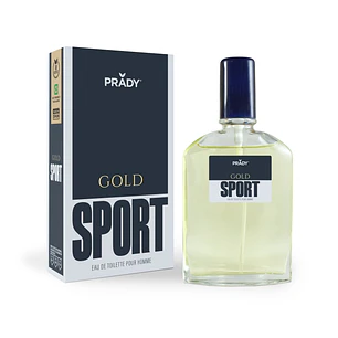 Prady Colonia de Hombre Gold Sport - Frasco de 90 ml - Spray Pulverizador