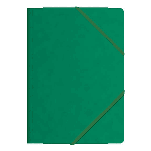 Dohe Carpetas de Gomas con Tres Solapas - Tamaño Folio - Cartulina de Primera Calidad - Plastificadas - Cierre de Gomas Planas