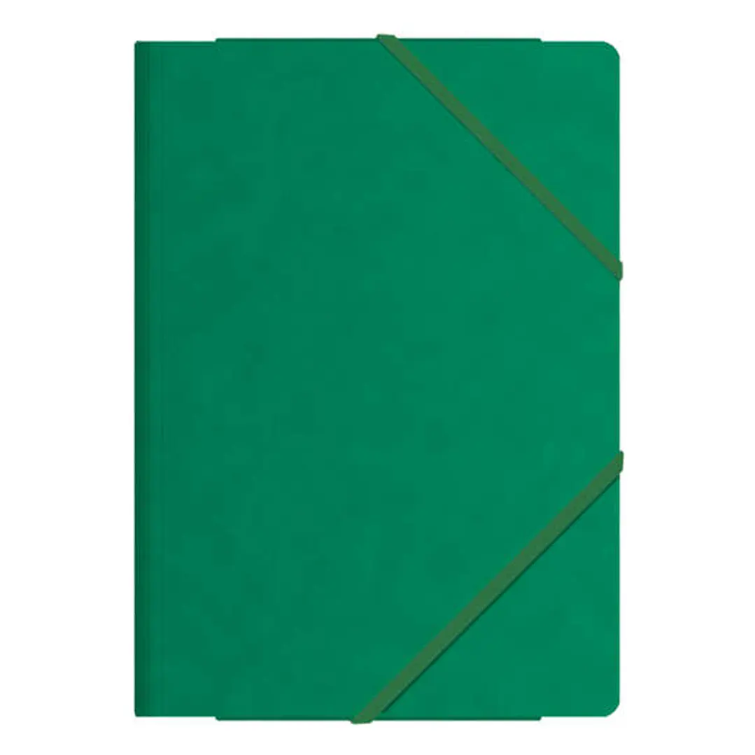 Dohe Carpetas de Gomas con Tres Solapas - Tamaño Folio - Cartulina de Primera Calidad - Plastificadas - Cierre de Gomas Planas 1