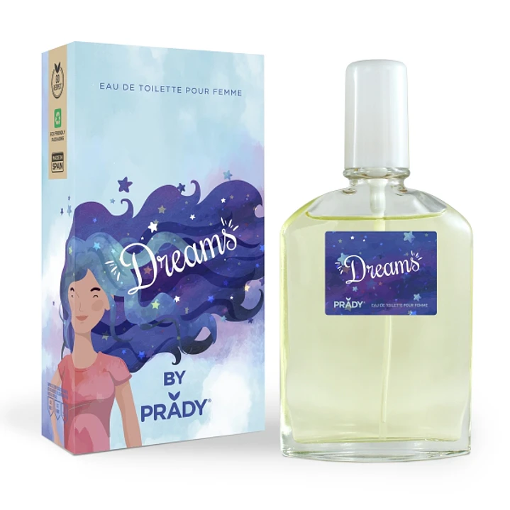 Prady Colonia de Mujer Dreams - Frasco de 90 ml - Spray Pulverizador 1