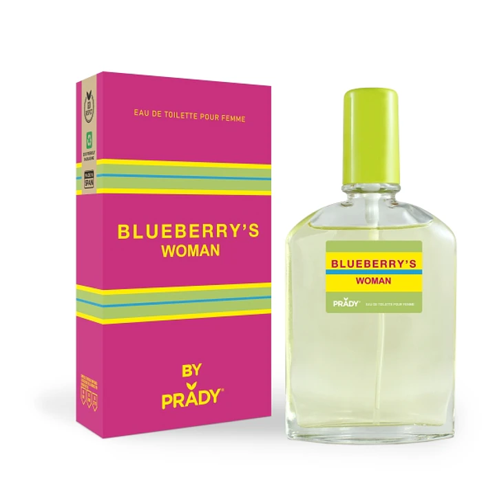 Prady Colonia de Mujer Blueberry´s Woman - Frasco de 90 ml - Spray Pulverizador 1