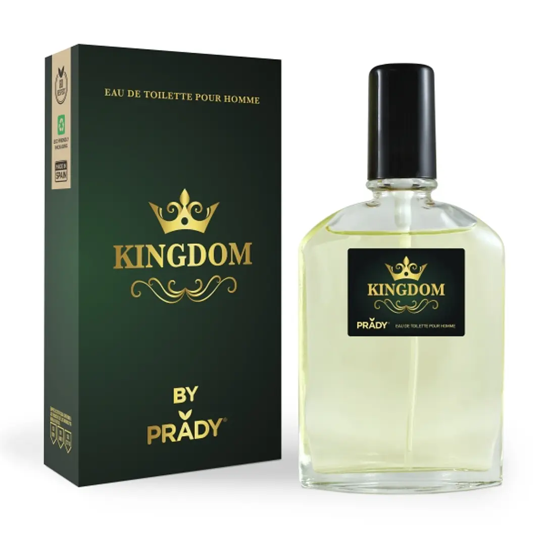 Prady Colonia de Hombre Kingdom - Frasco de 90 ml - Spray Pulverizador 1