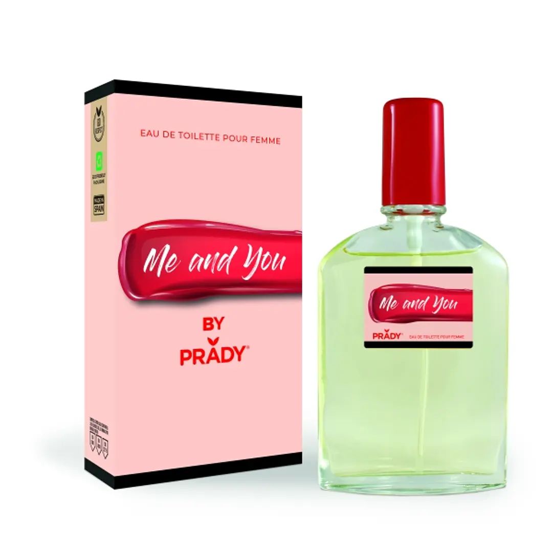 Prady Colonia de Mujer Me and You - Frasco de 90 ml - Spray Pulverizador 1