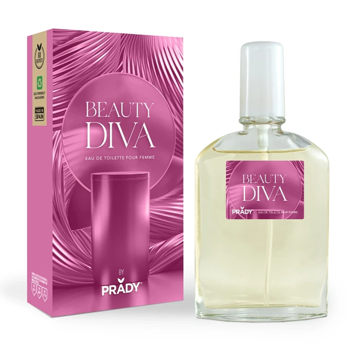 Prady Colonia de Mujer Beauty Diva - Frasco de 90 ml - Spray Pulverizador 1